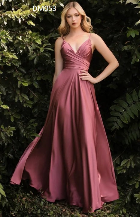 DM53 Bridesmaid dresssatin/ Vestido Dama satin