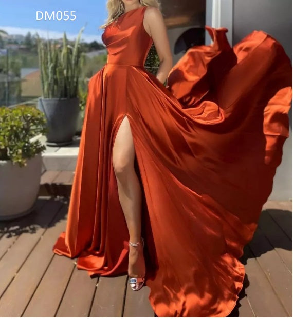 DM55 Bridesmaid dresssatin/ Vestido Dama satin