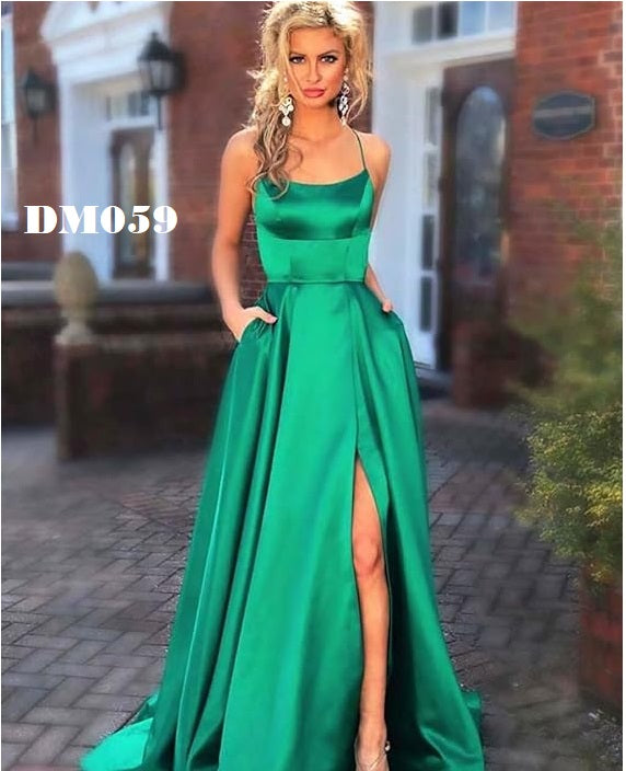 DM59 Bridesmaid dresssatin/ Vestido Dama satin