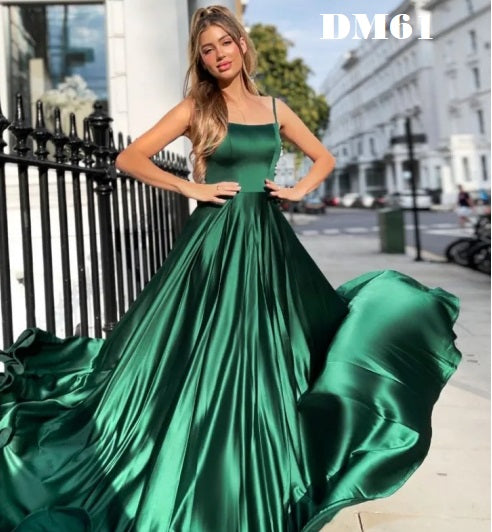 DM61 Bridesmaid dresssatin/ Vestido Dama satin