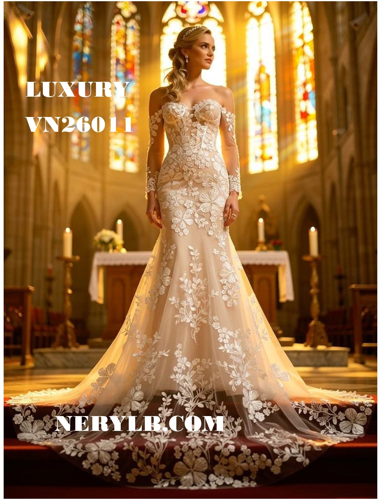 VN26011 Luxury Vestido de Novia / Wedding dress