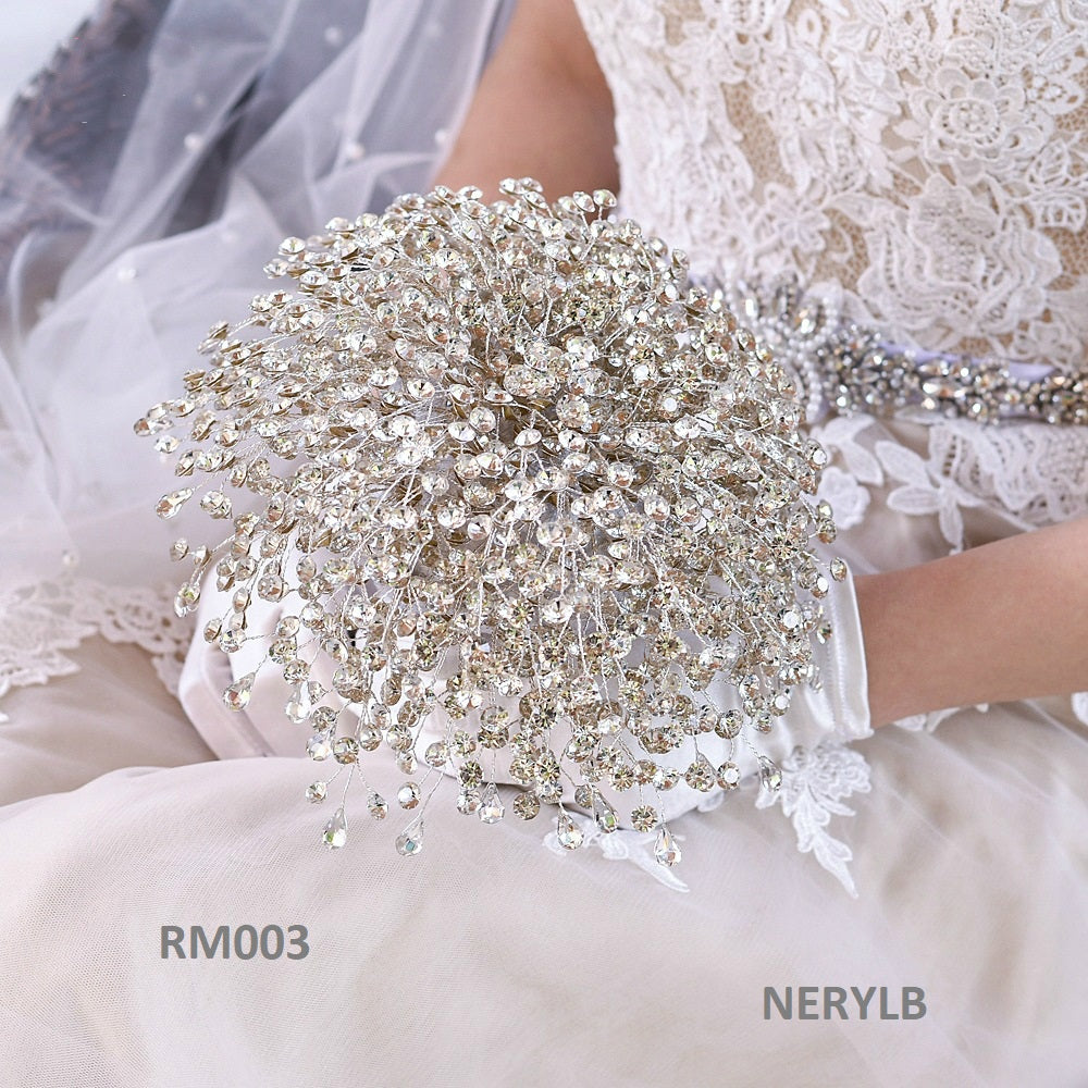 RM003 Rhinestone Bouquet Ramo de Cristales