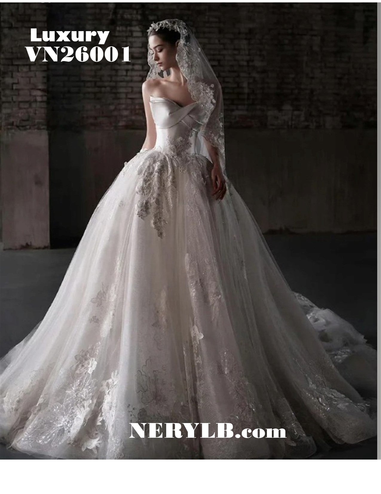 VN26001 Luxury Vestido de Novia / Wedding dress
