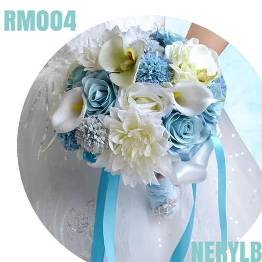 RM004 Blue Roses Bouquet  Ramo de rosas azules