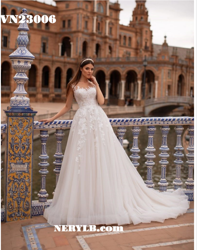 VN23006  Romantic Wedding dress / Vestido de Novia Romantico