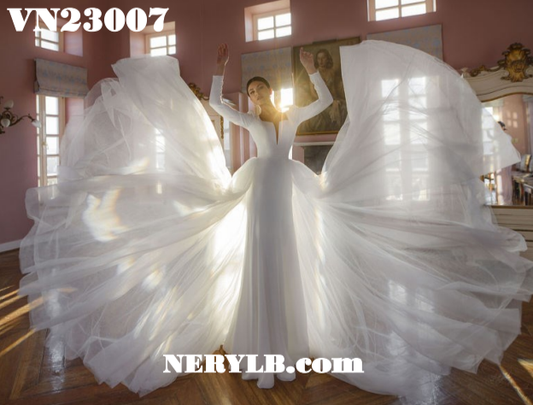 VN23007  Elegant Wedding dress / Vestido de Novia Elegante