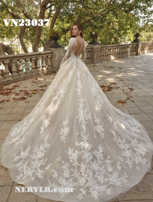 VN23037 Lace Wedding dress / Vestido de Novia de encaje