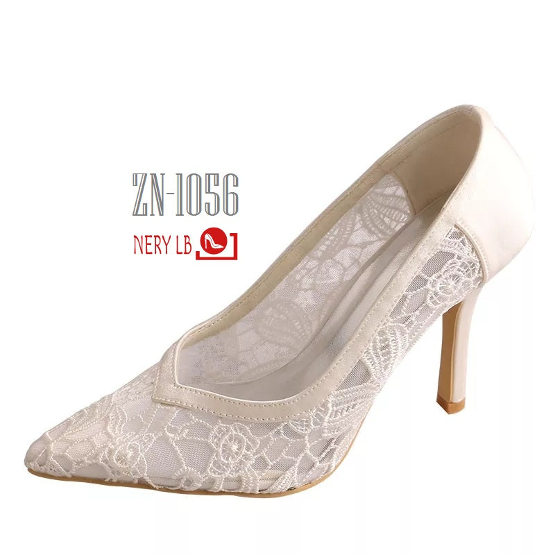 Lace Bridal Pump / Zapatillas de Novia de Encaje ZN-1056