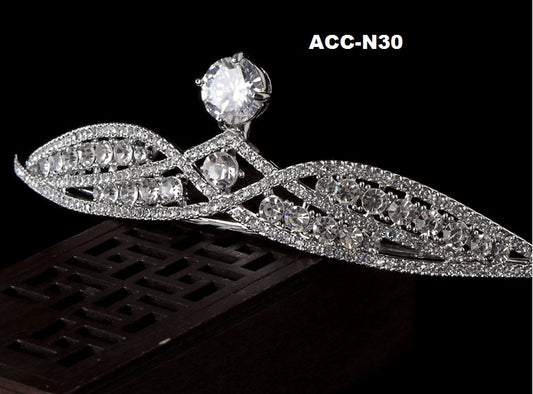 ACC-N30 Tiara rhinestones, coronita con cristales