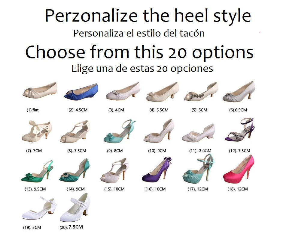 Peep Toe Crystal Bridal Shoe/Elegantes Zapatillas Punta Abierta Cristales ZN-1025